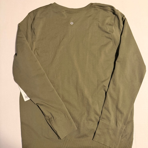 NWT Lululemon Swiftly Relaxed Long-Sleeve Shirt *Hip Length Army Green Size 8 - Picture 5 of 6